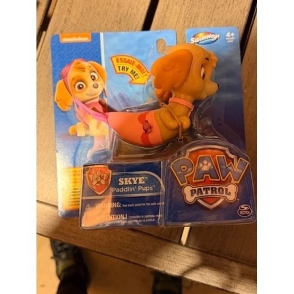 SwimWays Paw Patrol Skye Paddlin Pups Wind Up Pool‎ Bath Toy Pink NEW